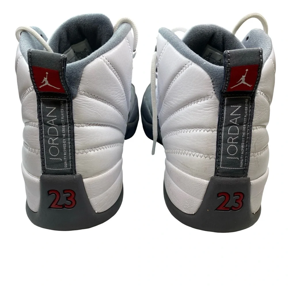 Jordan Men's White and Gray High-Top Sneakers
